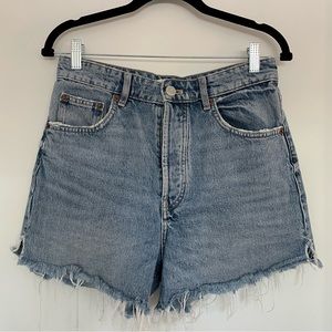 High-waisted Denim Shorts